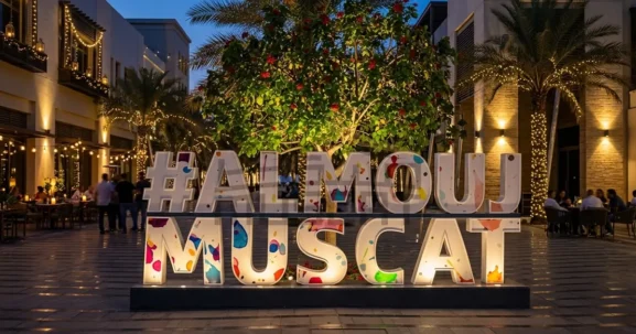 best nightlife Al Mouj Muscat evening