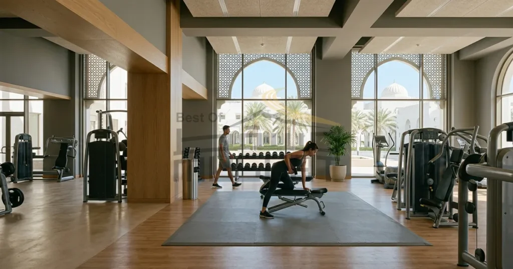 Modern gym interior in Muscat, Oman